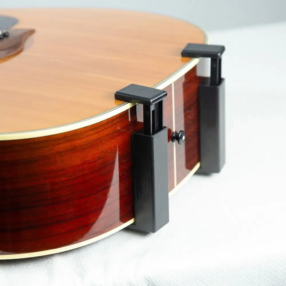 Adjustable Guitar Steady Stand Ultra-Small Silicone Inner Mini Guitar Holder Stable Portable Guitar Stand Clip-On Travel