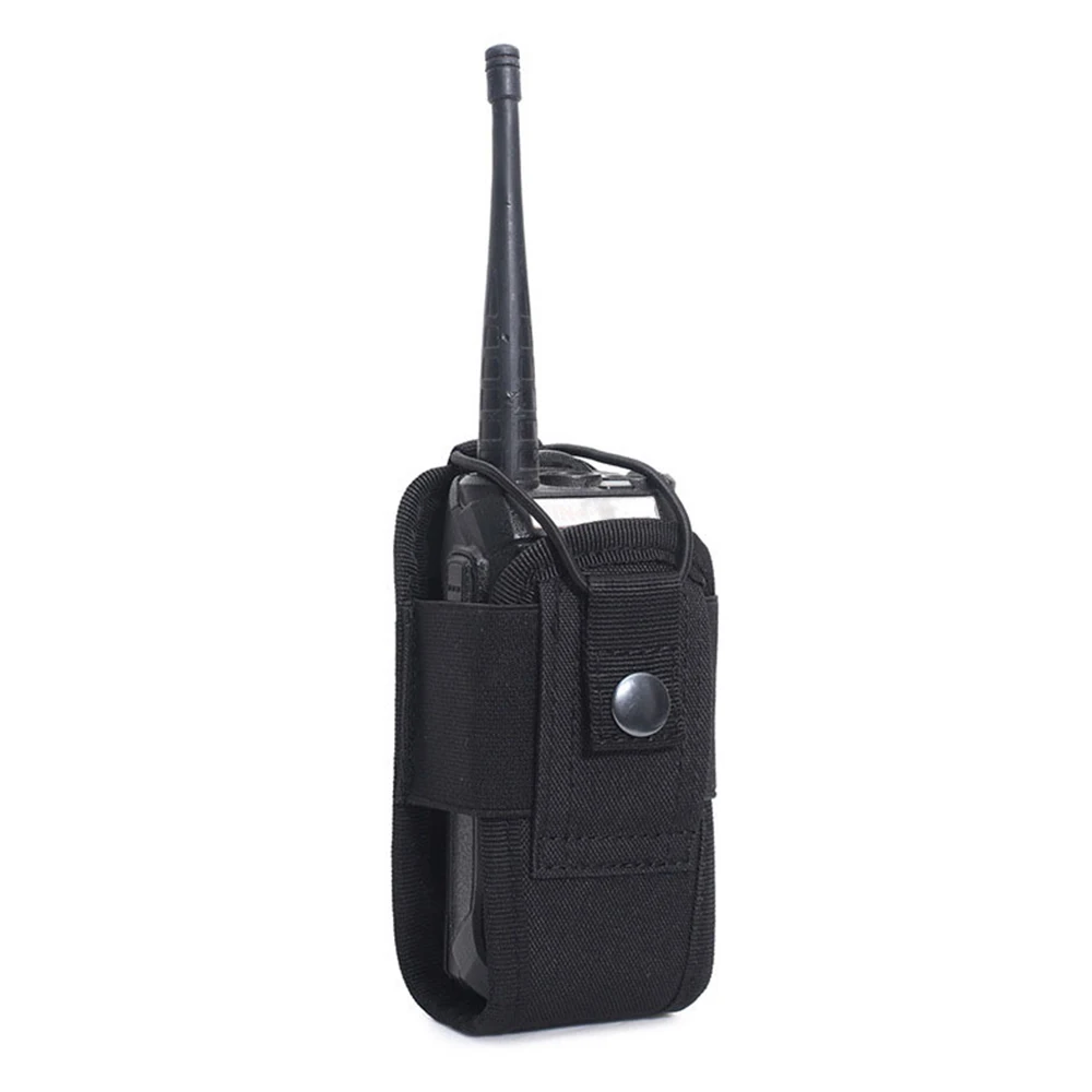Mini supporto per radio Custodia per radio Molle Custodia per fondina per radio resistente per walkie-talkie a due vie Attrezzatura da caccia Baofeng