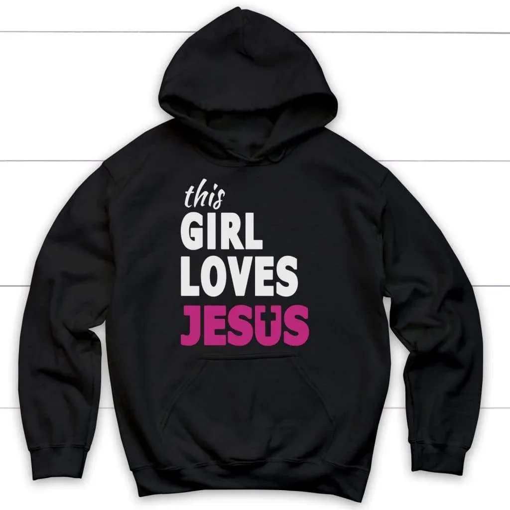 

This Girl Loves Jesus Christian Hoodie Men's and Women's Long Sleeve Sweatshirt Pullover Tops Sportswear Streetwear Men Clothing