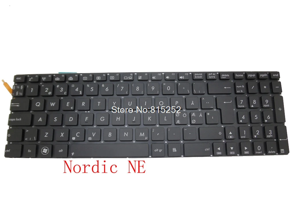 Backlit Keyboard For ASUS N56 N56DP N56DY N56VB N56VJ N56VM N56VV N56VZ N56JK N56JN N56JR talian IT/Nordic/Portuguese