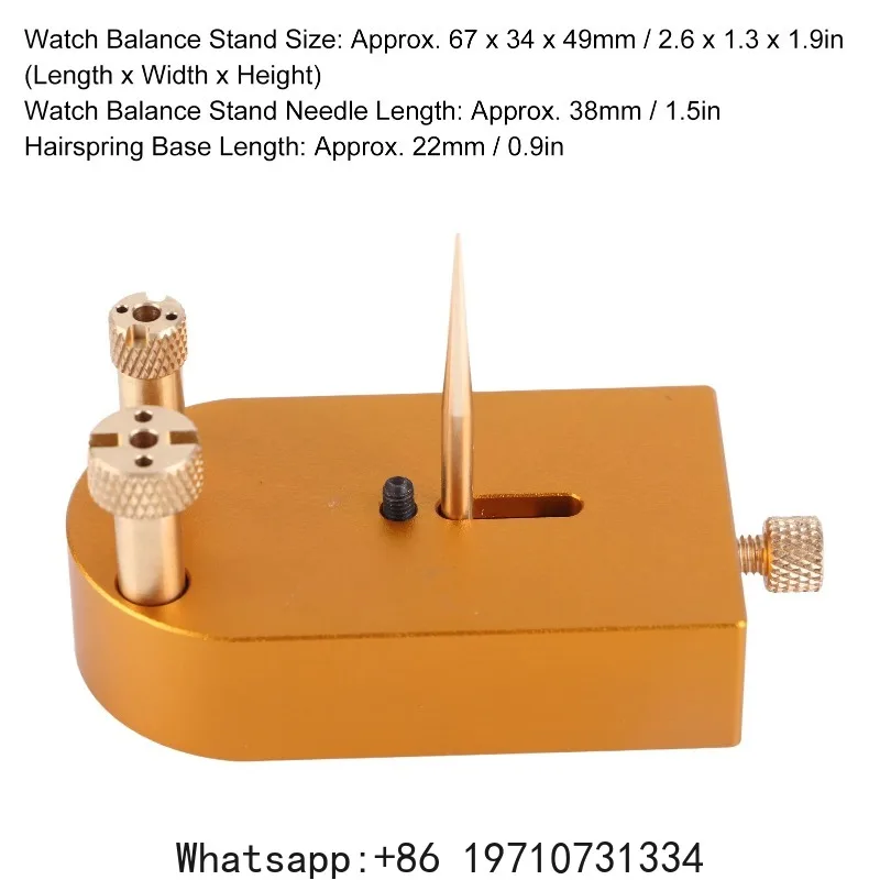 Generic Balance Wheel & Hairspring Stand – Professional Movement Repair Tool for Watchmaker, Horology Support Holder