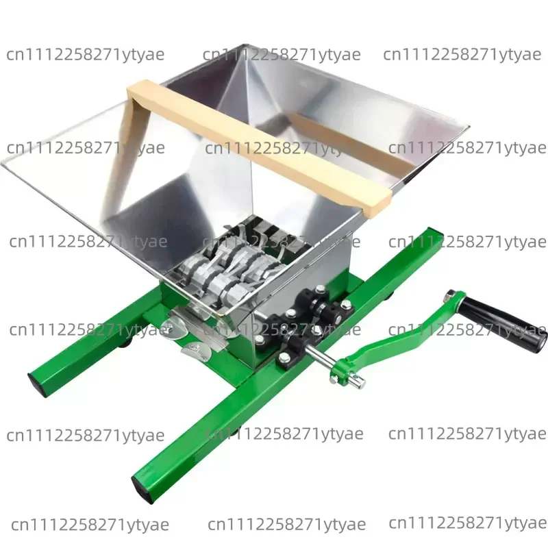 Hand-cranked Stainless Steel Crusher, Self-brewed Cider, Grape Berries, Broken Skin, Manual Unplugged 7-liter Hopper