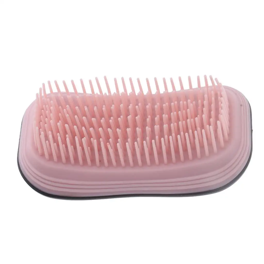 Peigne de poche en fibre élastique, brosse démêlante et massante pour salon de coiffure professionnel et usage domestique