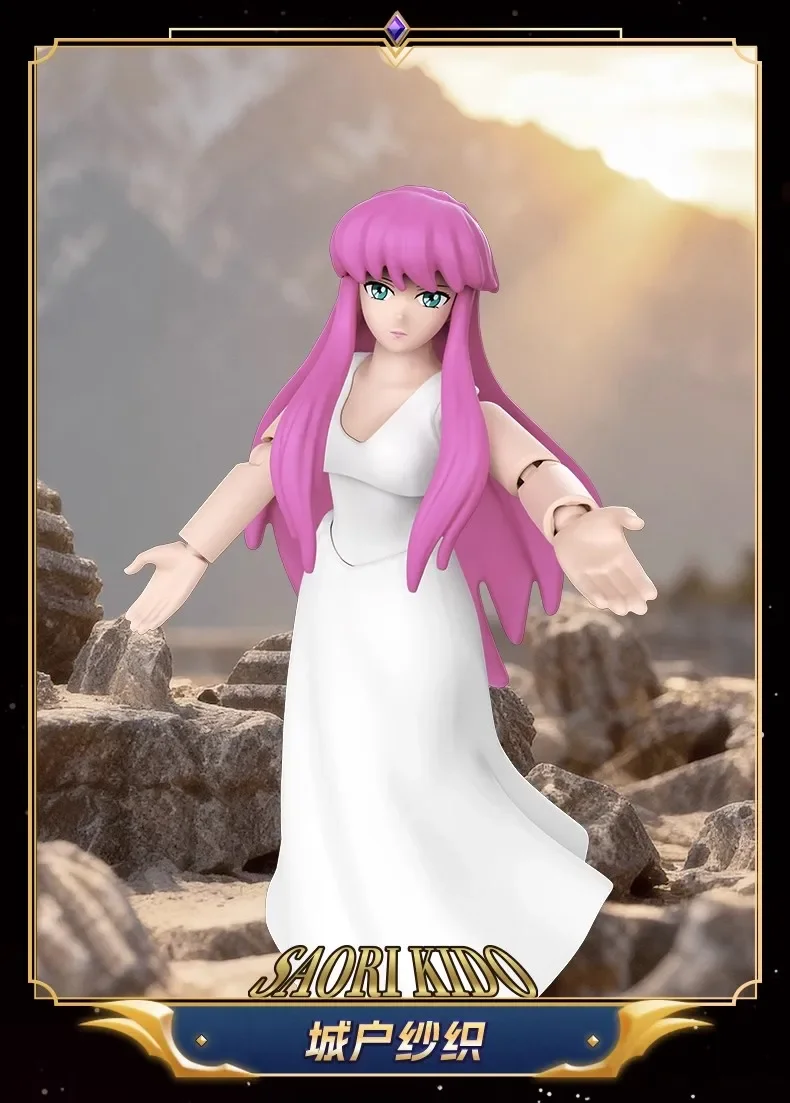 BLOKEES Saint Seiya Champion Class Aries Shion Surplice Bewegliches Montagemodell Anime Actionfigur Sammlerstück Spielzeug – Detail 28