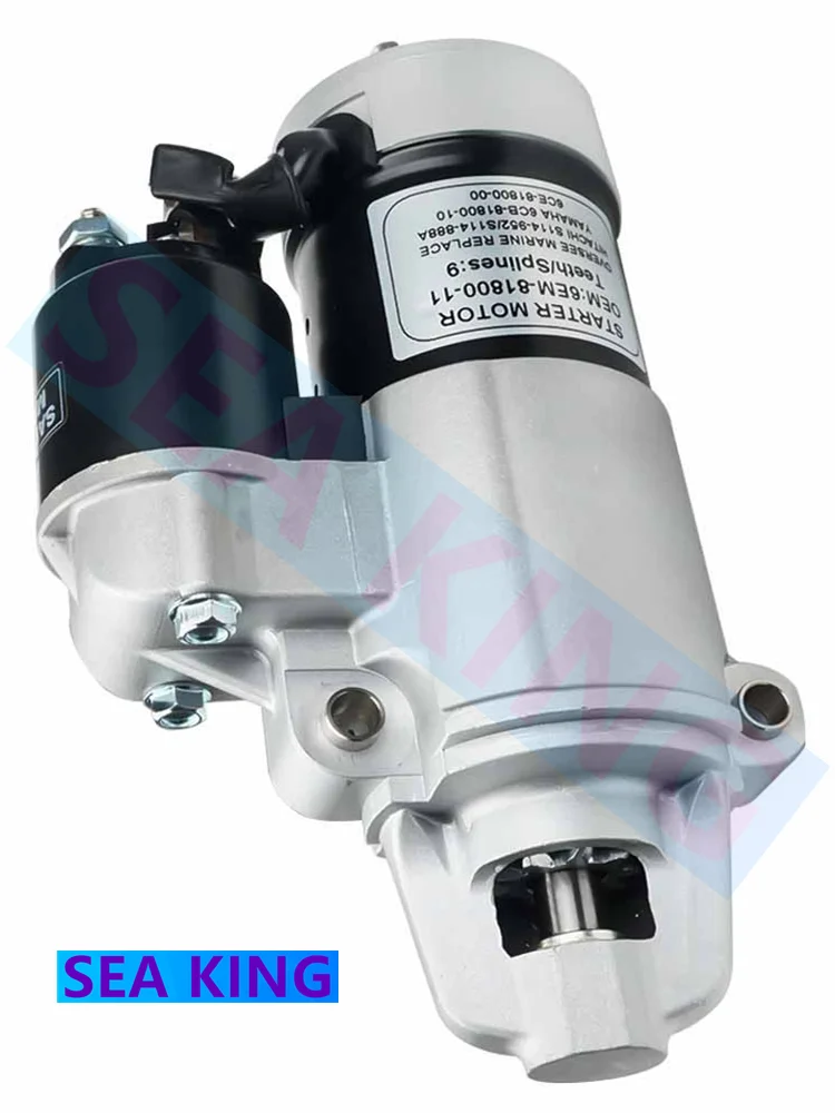 

6CB-81800 Starter Motor For Yamaha Outboard Motor 2T & 4T 115HP 200HP 225HP 250HP 6CB-81800-00;6CB-81800-01