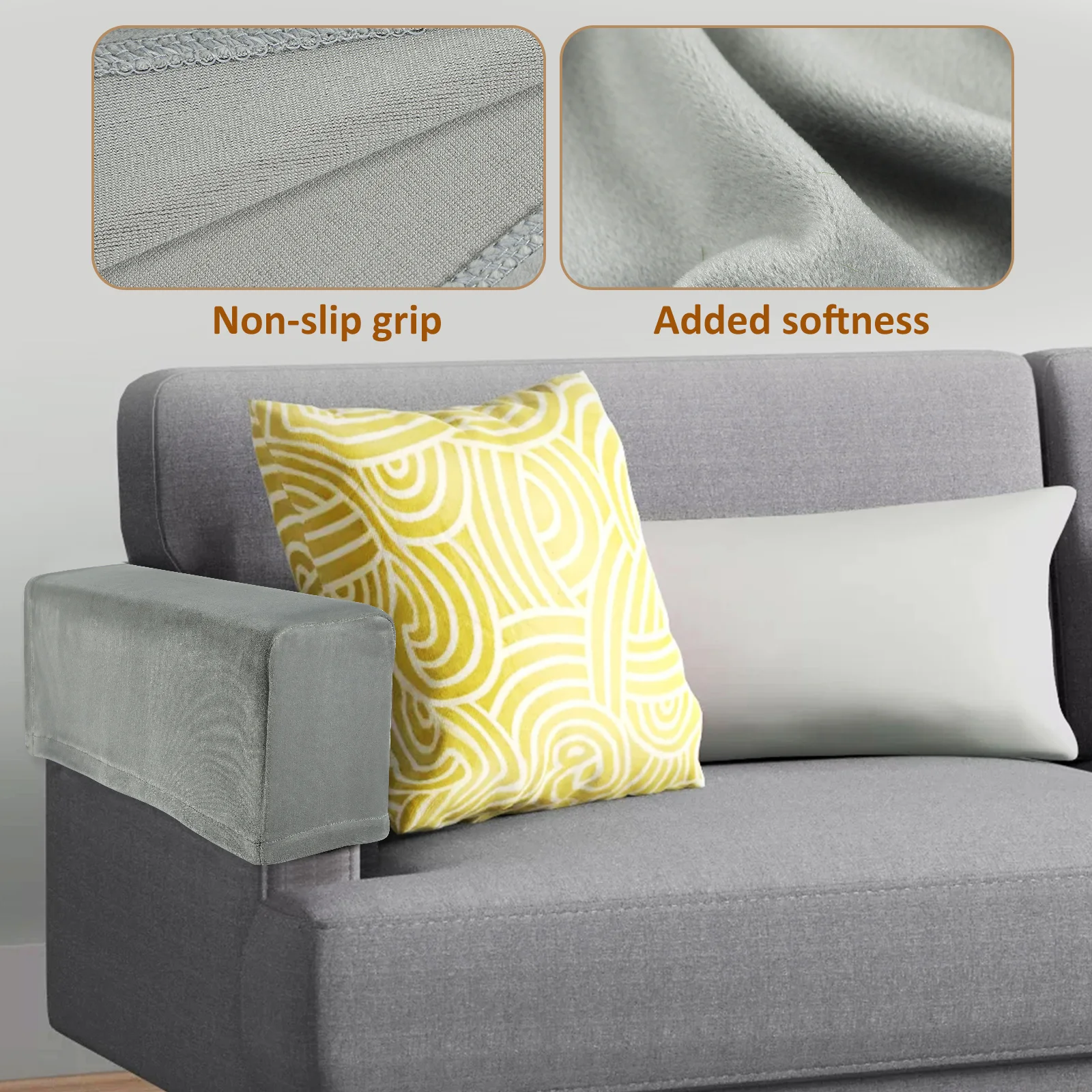 Capa de sofá para braço e cadeira, capas para sofás e sofás reclináveis, cadeiras de apoio de braço