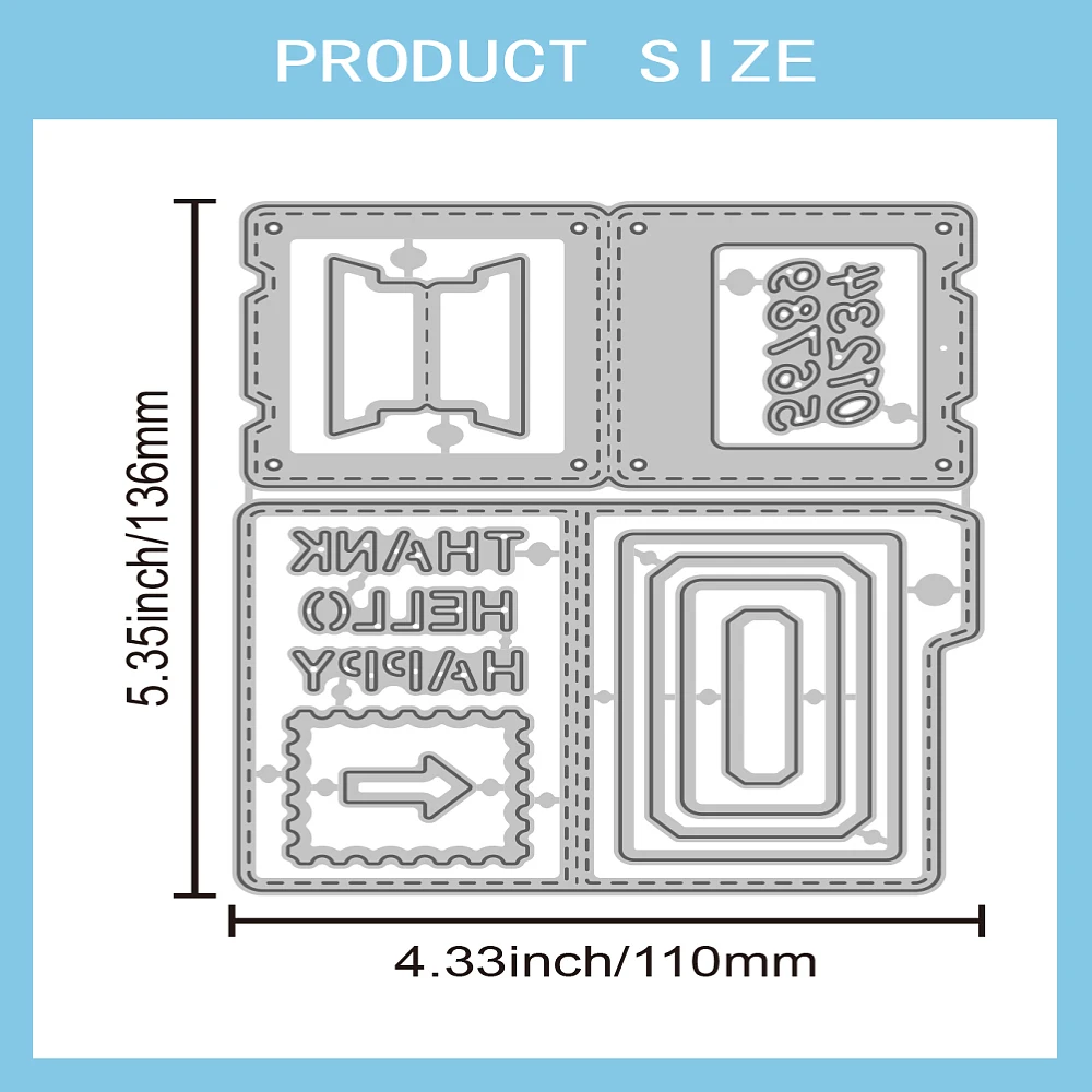 1pc Ordner Thema Carbon Stahl Schneiden Stirbt Schablonen für Scrapbooking Fotoalbum Dekorative Präge Papier Karte Gemischte Formen