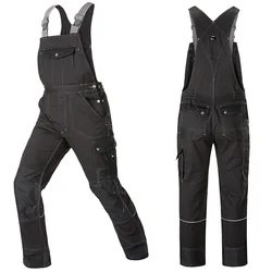 Calças de carga multi-bolso para homens, terno de soldagem, macacão de trabalho, jaqueta de trabalho protetora, vestuário masculino, uniforme ferramental, mecânico, S-5XL