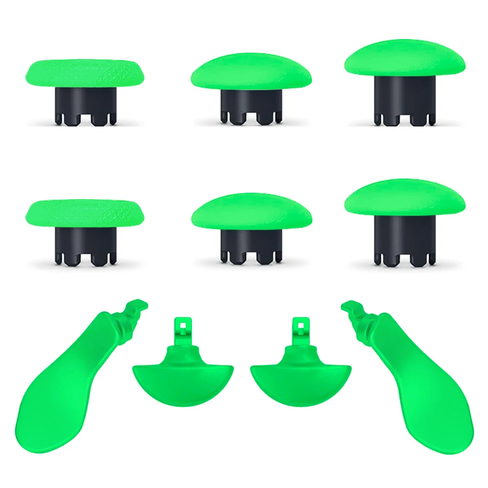 غطاء عصا التحكم البديلة لوحدة تحكم PS5 Edge Dualsense و4 مجاديف باللون الأخضر #5