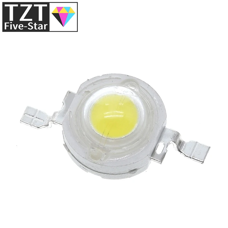 10/100PCS/LOT TZT led 1W 100-120LM LED Bulb IC SMD Lamp Light Daylight white/warm white High Power 1W LED Lamp bead
