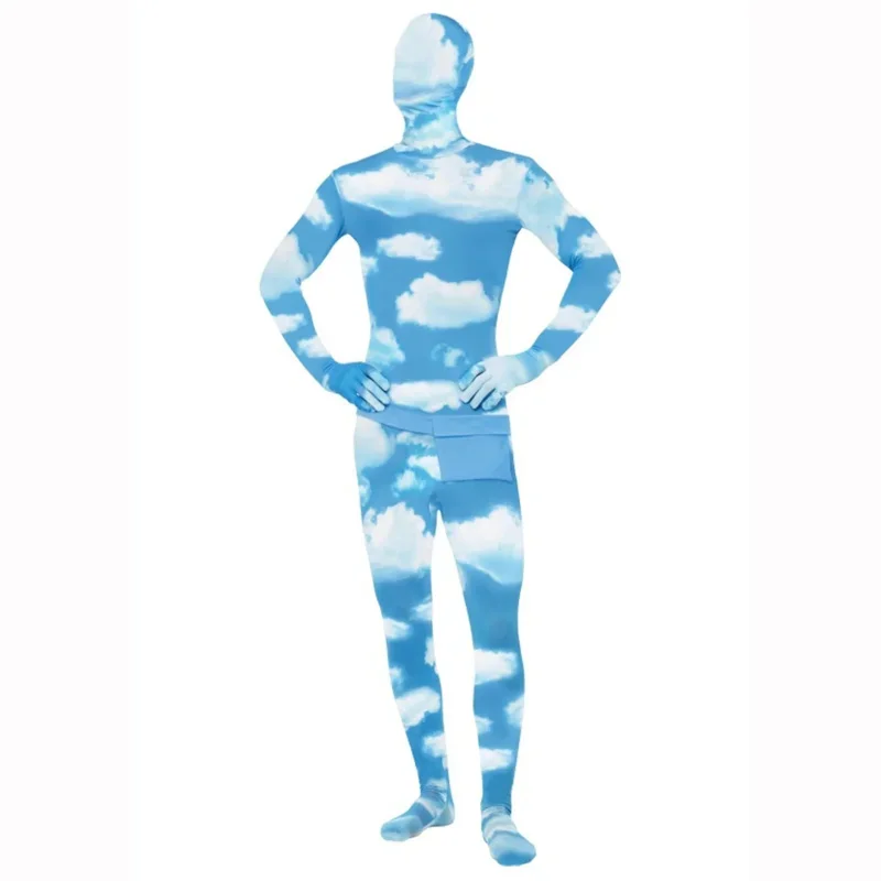 Tiktok same children's performance clothes are like black people's invisible clothes, adult green invisible clothes, Halloween t