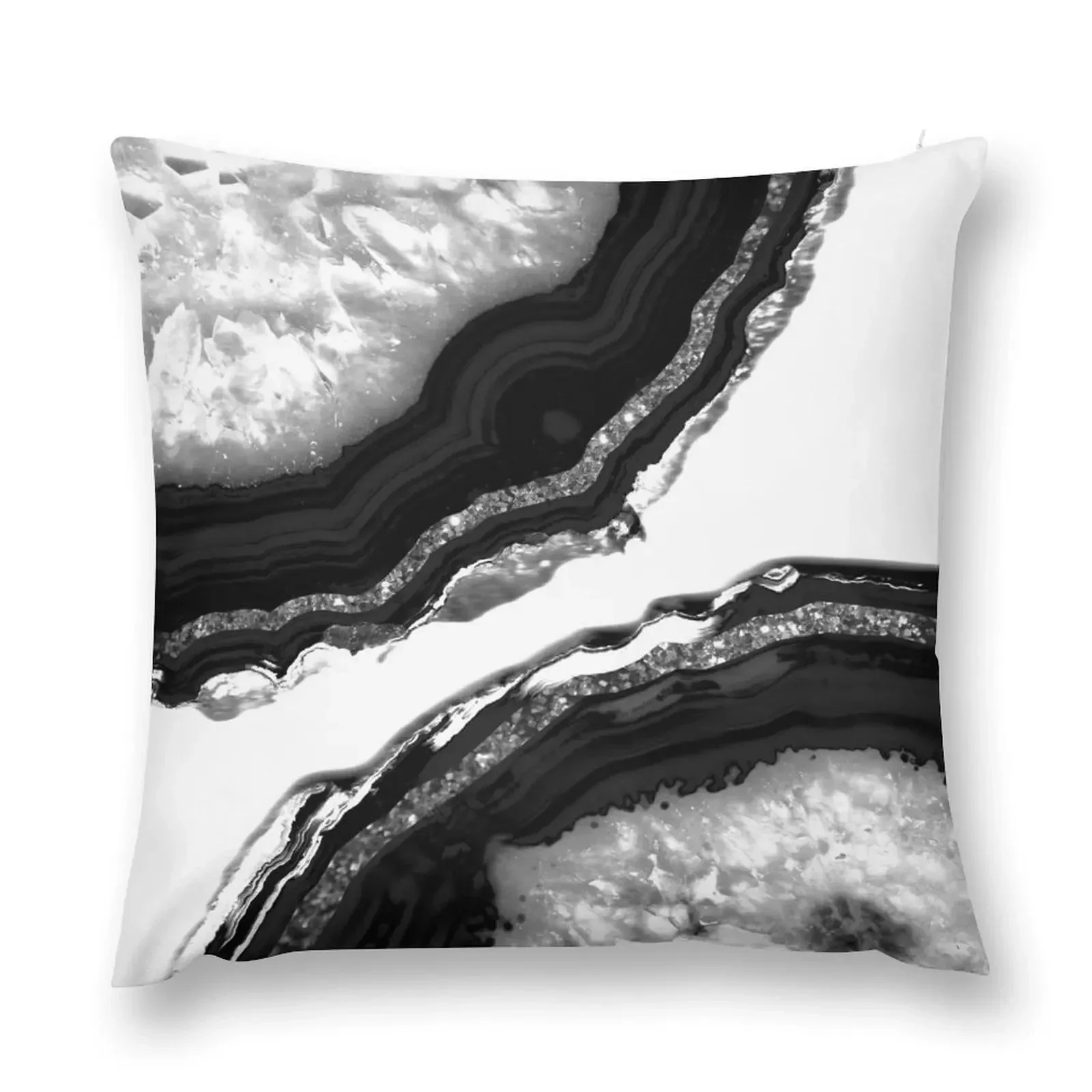 

Agate Glitter Glam #5 (Faux Glitter) #gem #decor #art Throw Pillow Anime ornamental pillows for living room pillow