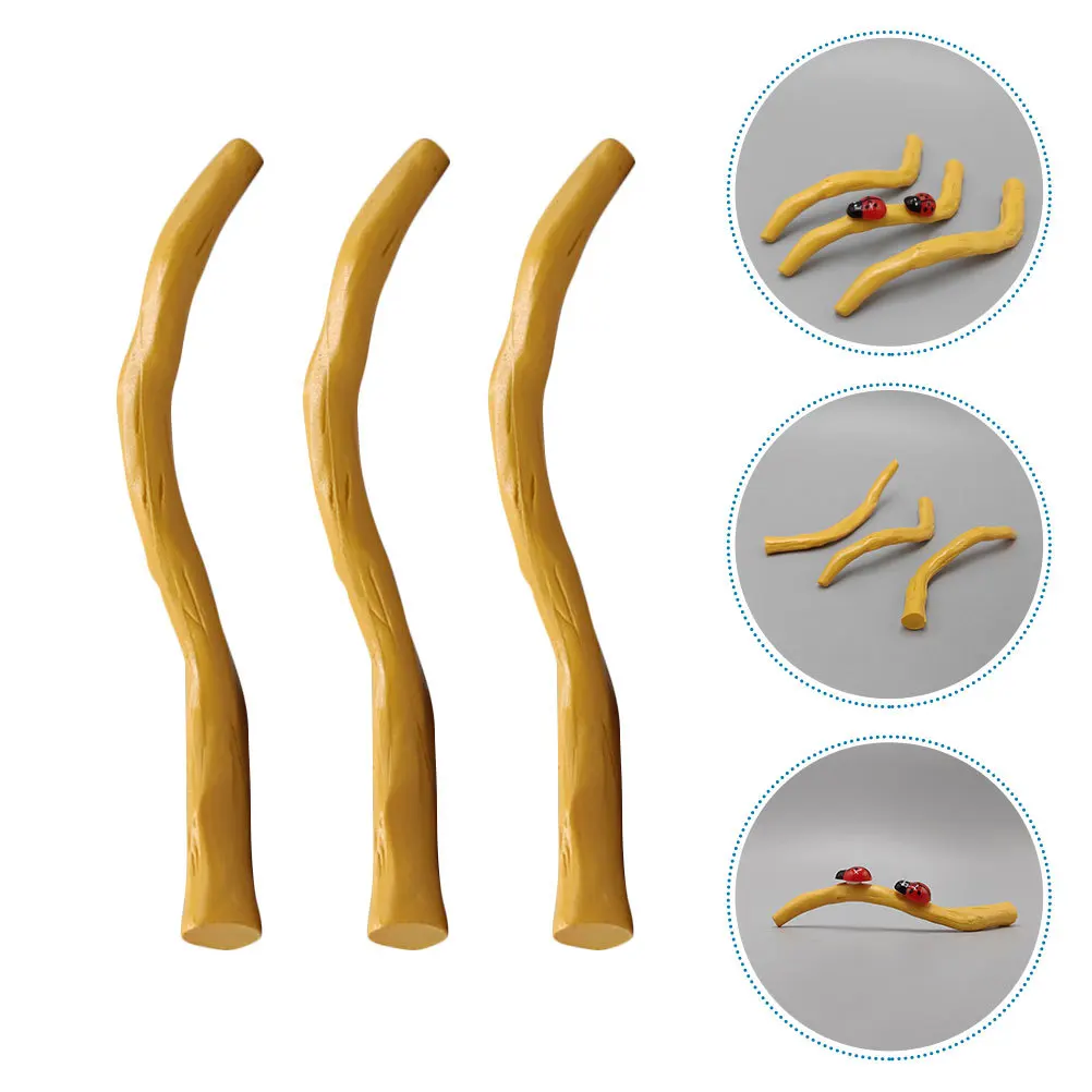 

6Pcs Artificial Resin Root Branch for Miniature Landscape Decoration Flowerpot Succulent DIY Bonsai Root Adornment Micro Scenery