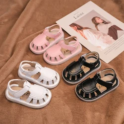 Estate neonate ragazzi sandali neonato scarpe da bambino suola morbida antiscivolo bambini Casual scarpe in vera pelle sandali da spiaggia per bambini