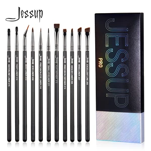 Set Kuas Eyeliner Jessup, Kuas Eyeliner 11 buah Profesional, Set Kuas Eyeliner Presisi Ultra Halus Bersudut Meruncing T324 12 kuas jessup penjualan terbaik - №