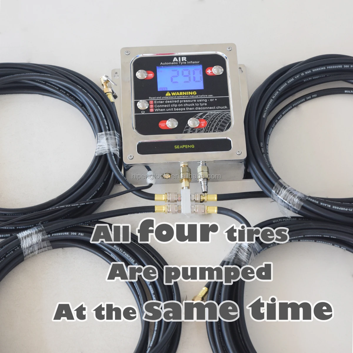 2026 Automatic Tire Inflator with 5~220PSI Gauge Range and ±0.3PSI Precision for Different Vehicle Types