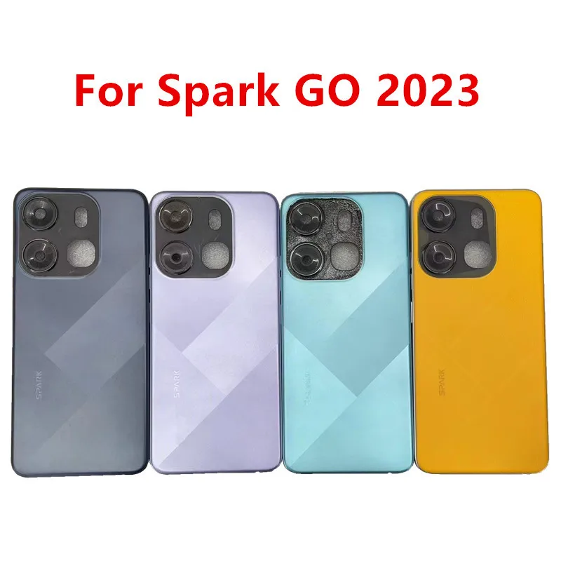 

Задний корпус для Tecno Spark GO 2023 BF7n 6,6 дюйма, задняя крышка аккумулятора, ремонт, Замена телефонной двери, фотография