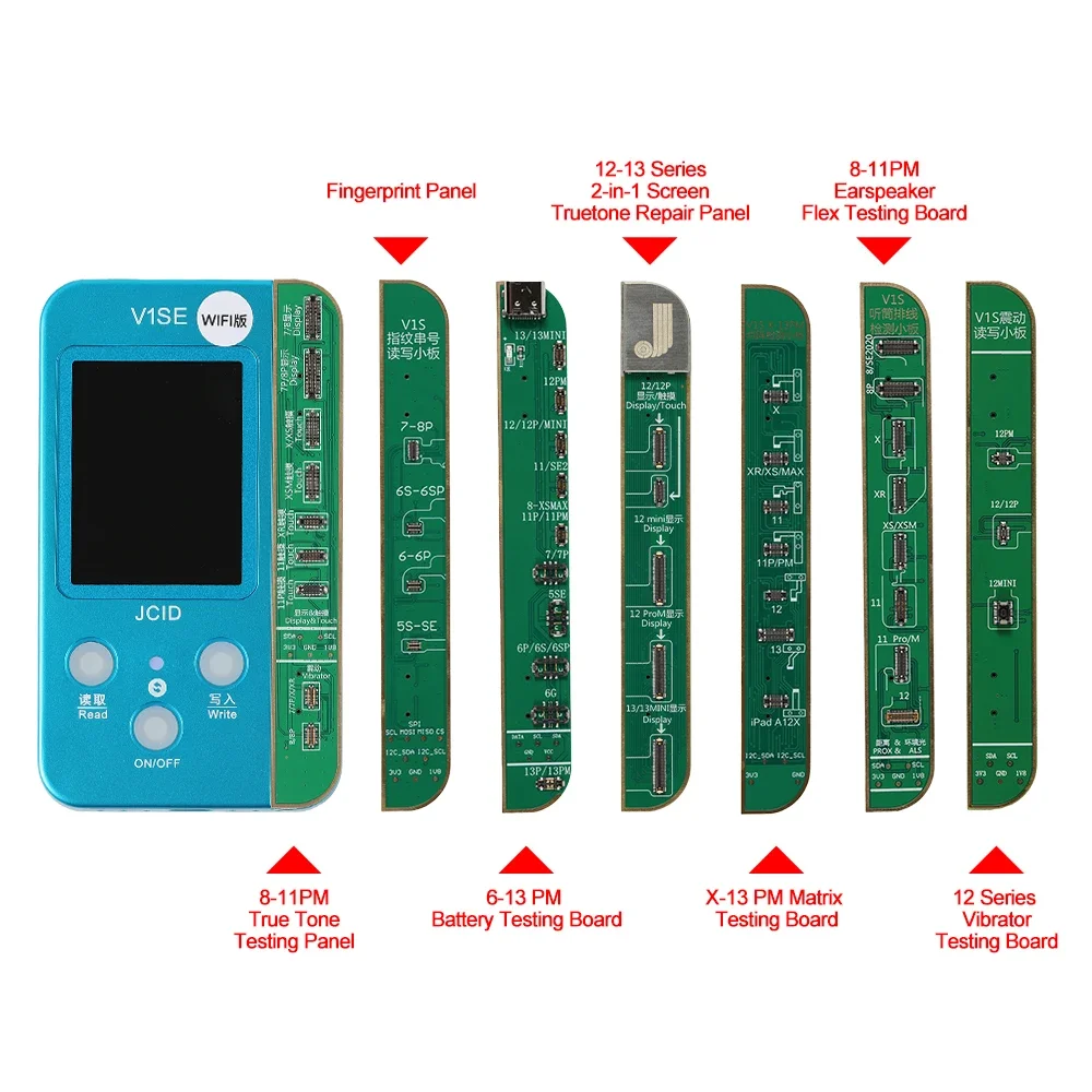 V1SE Multi Function Programmer For iPhone 11 12 13 14 pro max True Tone Battery Health Face ID Fingerprint Repair Tools