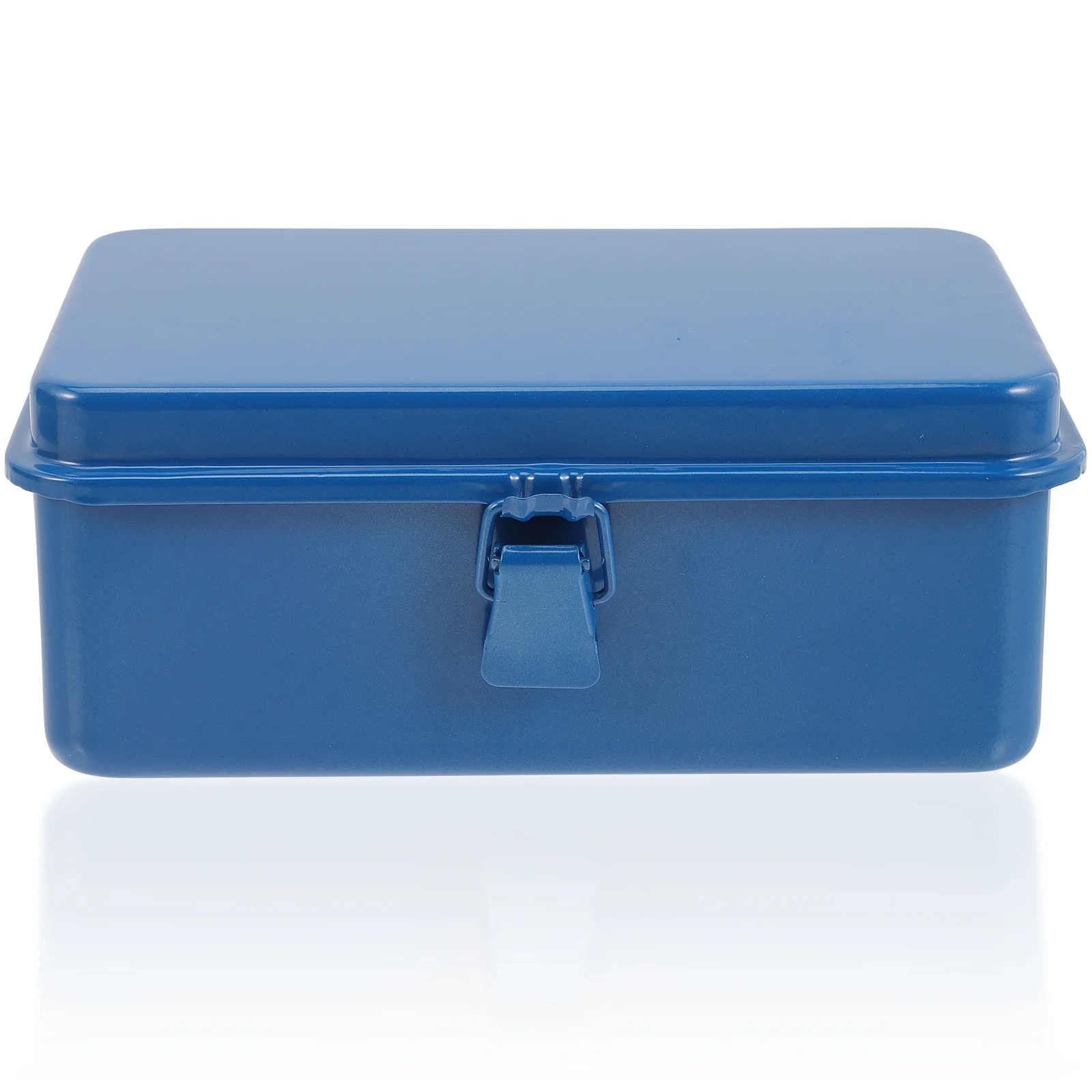 Tool Kits Iron Sheet Box Metal Toolbox Gadget Tools Storage Container Case Blue Chest