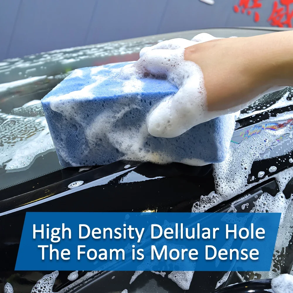 Car Wash Sponge Large Soft Foam Super Absorbent Sponge Easy Grip Non Scratch Car Cleaning Tools Auto Accessories