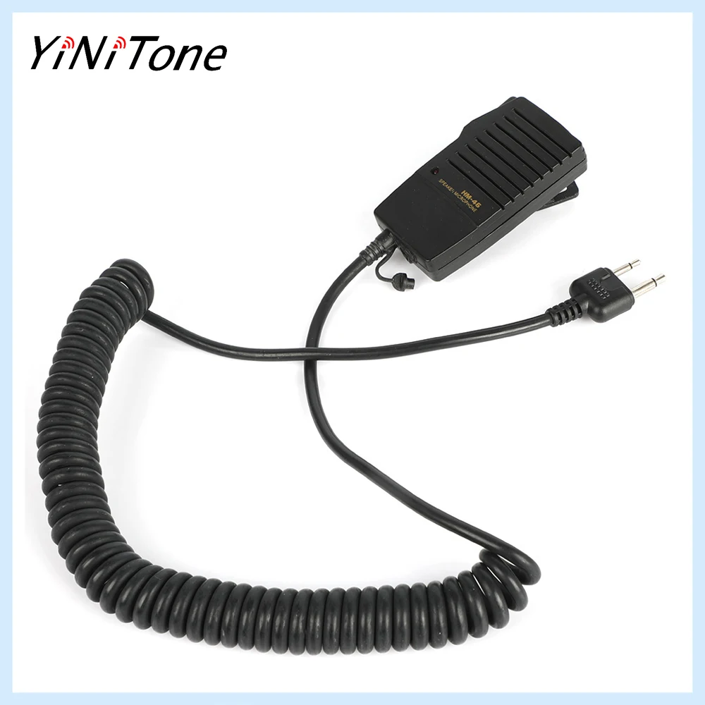 HM-46 3.5mm headphone jack Handheld Shoulder Speaker Mic For ICOM IC-V8 V85 IC-T7H T8A E90 W32A Walkie Talkie