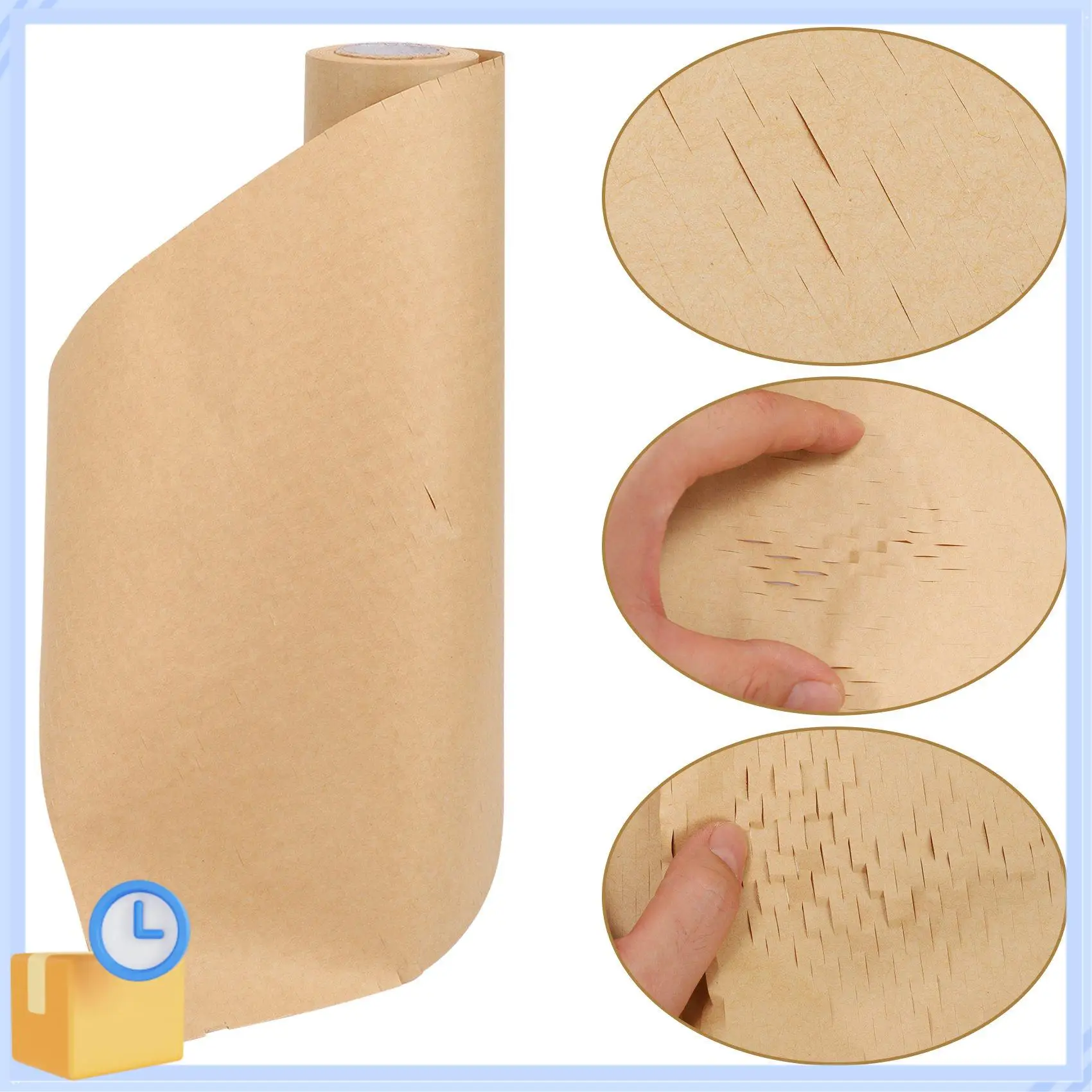 人気のハニカム包装紙クッションクラフト紙ラップロール 11.8インチ x 65フィート 環境に優しいハニカム保護ラップ