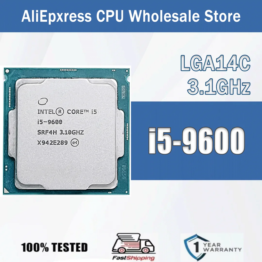 Intel Core i5-9600 6 Core 6 Thread 3.10GHz 65W 9MB Cache 14nm
