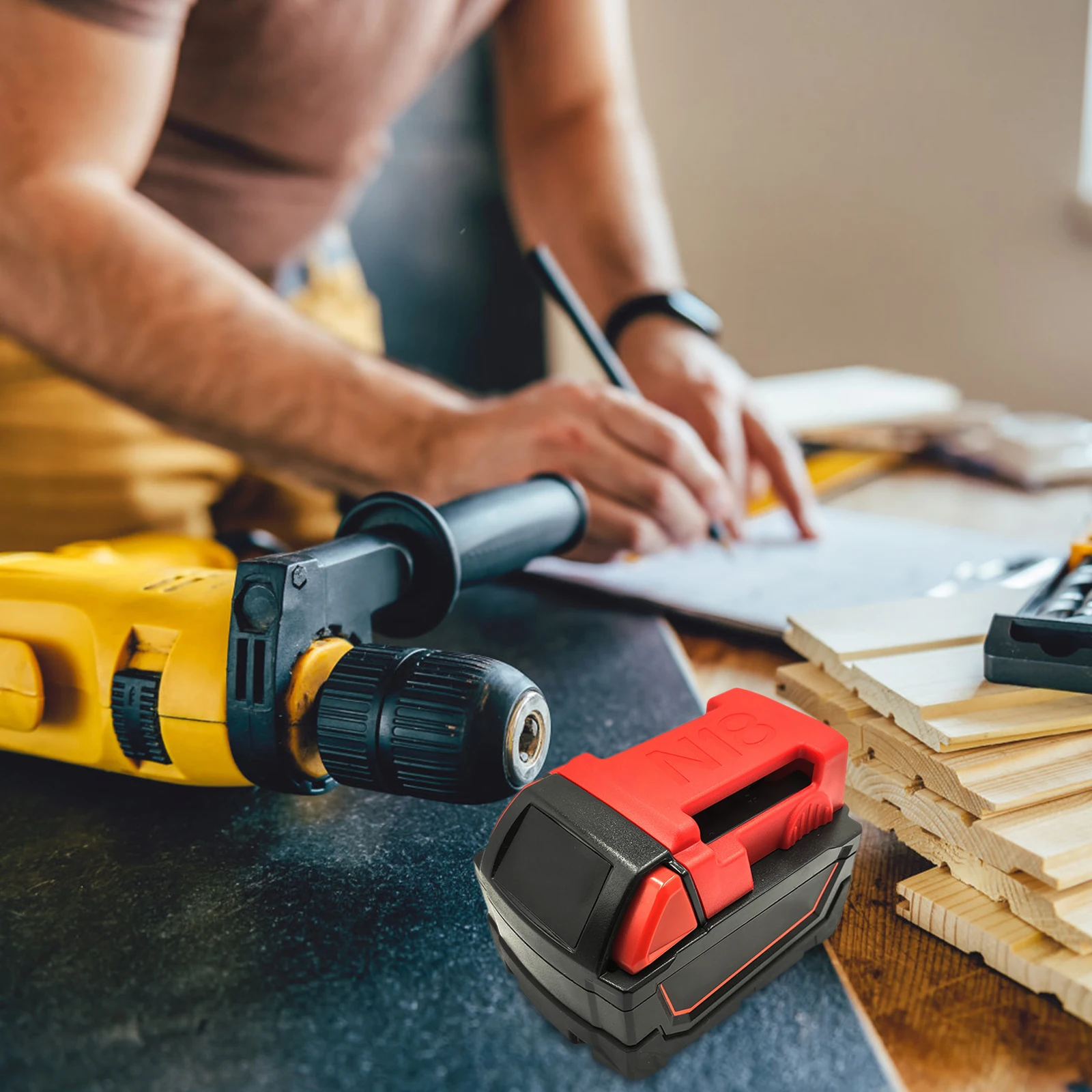 

5Pcs Mount Holder for 18V 10Ah 15Ah 20Ah 30Ah 40Ah 50Ah 60Ah 90Ah 120Ah Tool Dock Storage Shelf