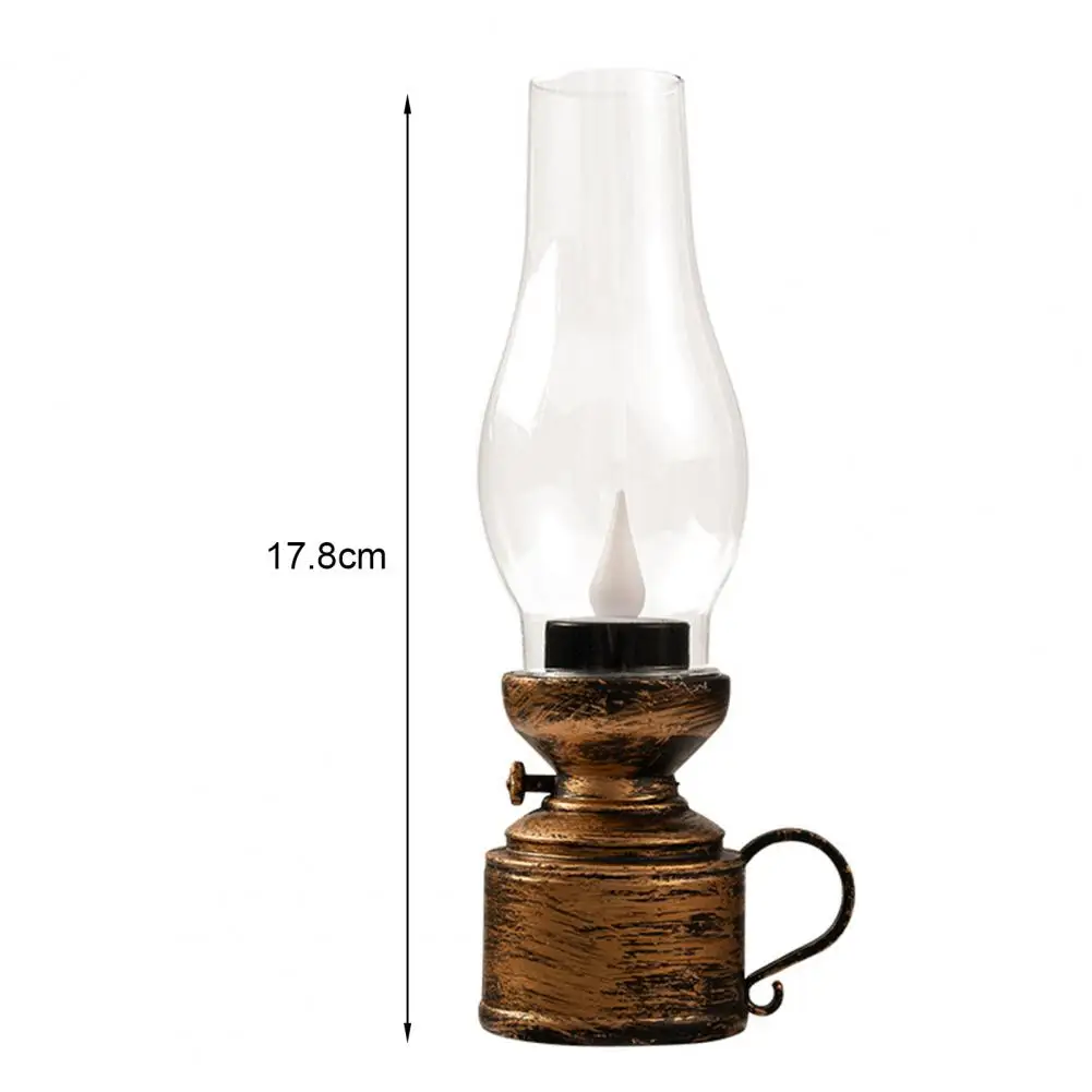 Unique Electronic Kerosene Lamp Creative Home Decoration Low Consumption 80s Old-fashioned Electronic Oil Lamp