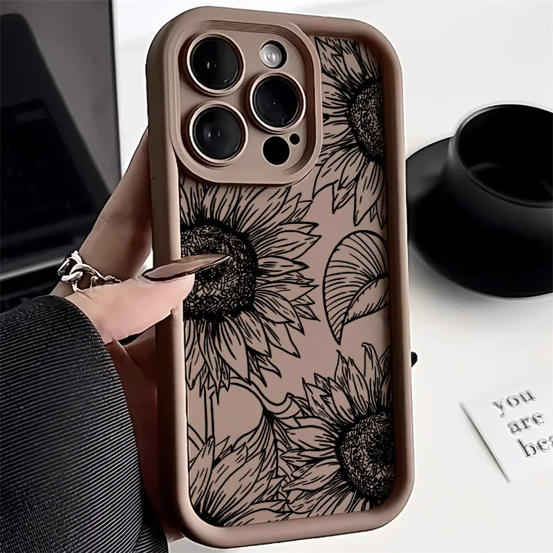 Silicon Flower Case For Samsung Galaxy A56 5G S24 Ultra S25 S23 S22 S20 S21 FE A55 A54 A35 A34 A15 A14 A13 A12 A53 A52s  Funda