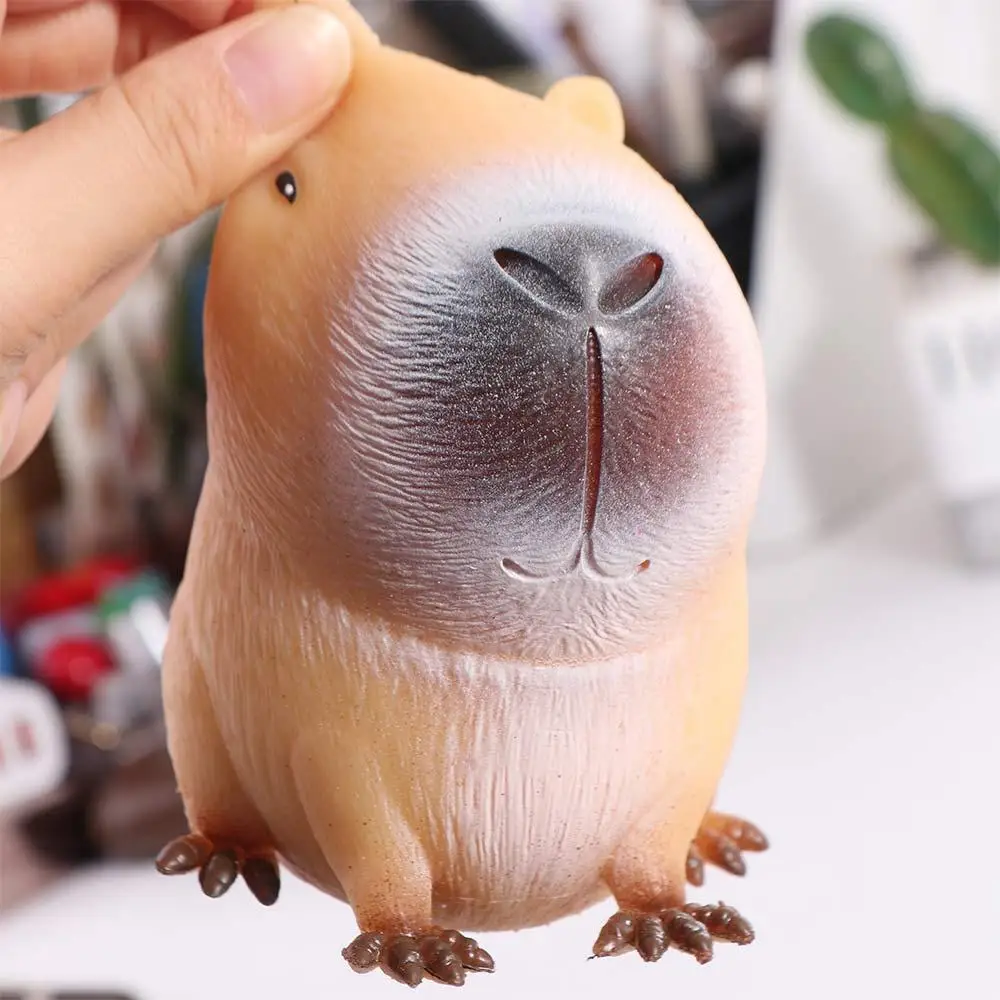 Funny Capybara Figure Squishy Toy Cute Cartoon Animal Slow Rebound Squeeze Toy Soft Elastic Fidget Stress Relief Toy Friend Gift