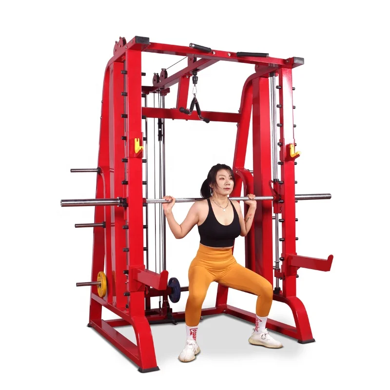 

Multi Functional Gym Equipment Plated Loaded Smith Machine