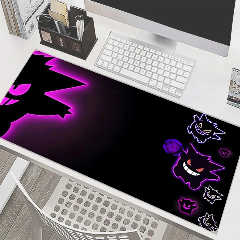 Alfombrilla de ratón Kawaii Pokemon Gengar Anime XXL Linda chica Gabinete Gamer alfombrilla de escritorio de ordenador teclado accesorios de Juegos de PC alfombrilla de ratón