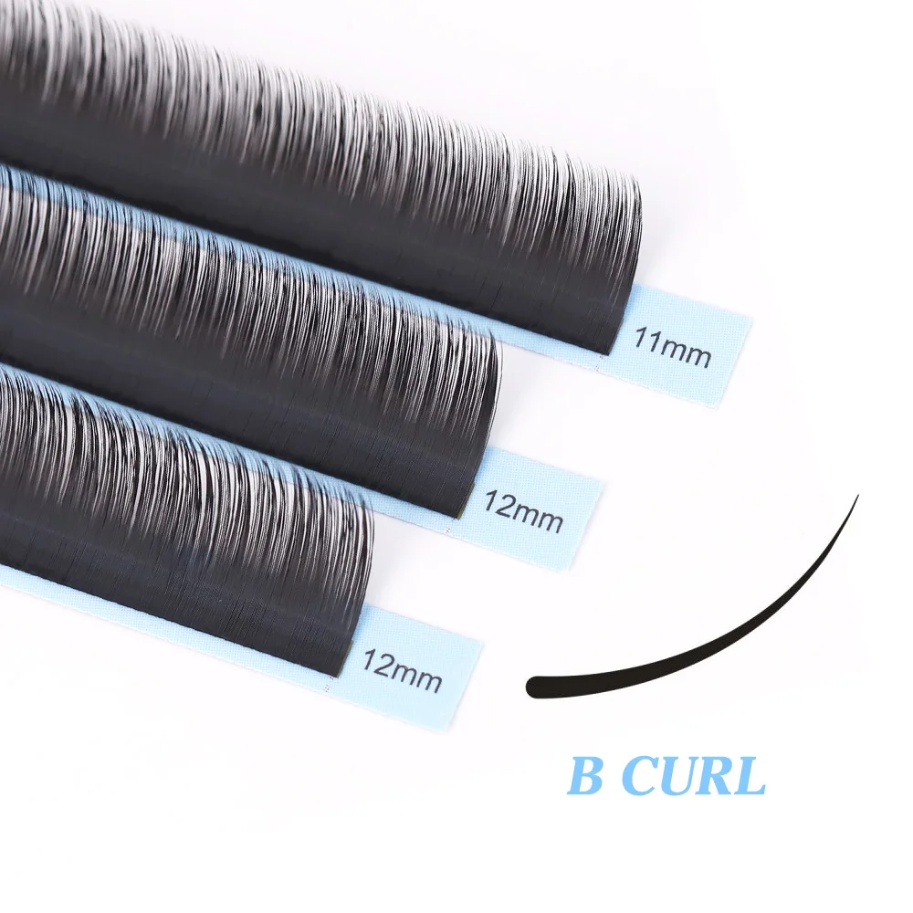 Aguud B J  C D Curl Individual Eyelash Extension Classic Lashes Extensions Trays Wholesale Matte Black Soft Mink Faux Eyelashes