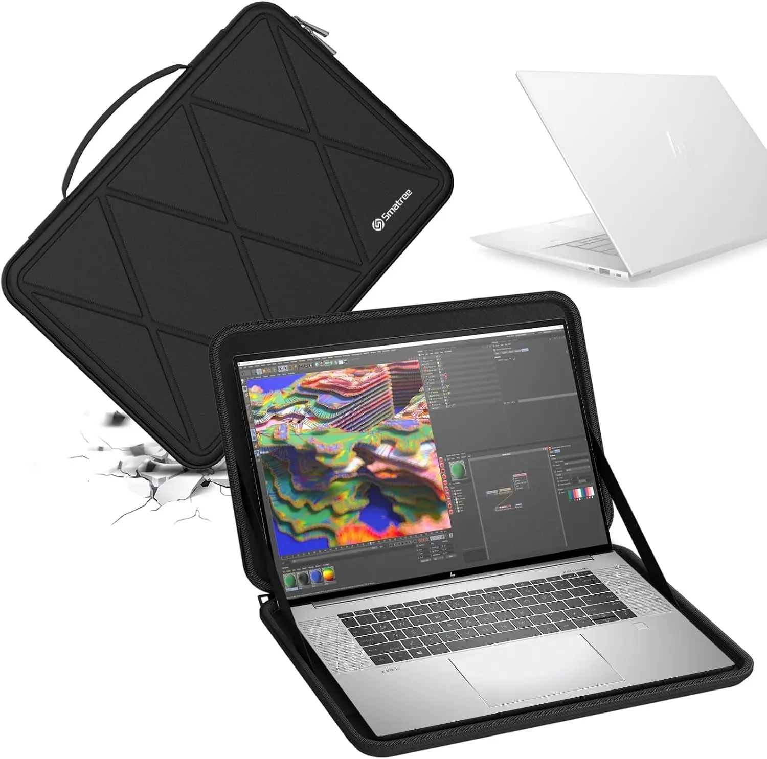 

16-Inch Hard EVA Laptop Sleeve with Shockproof & Waterproof Protection for HP Models