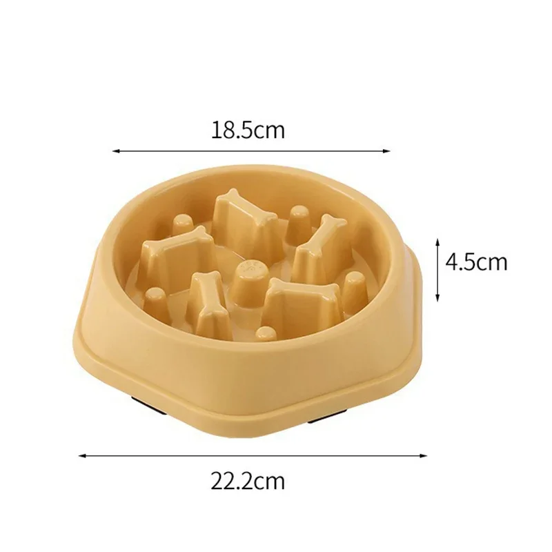 1 Stück Slow-Feeder Hundenapf Anti-Verschlucken Welpen-Fressnapf Rutschfester Langsam-Fress-Napf für Hunde Kleine bis Mittelgroße Hunde – Detail 1