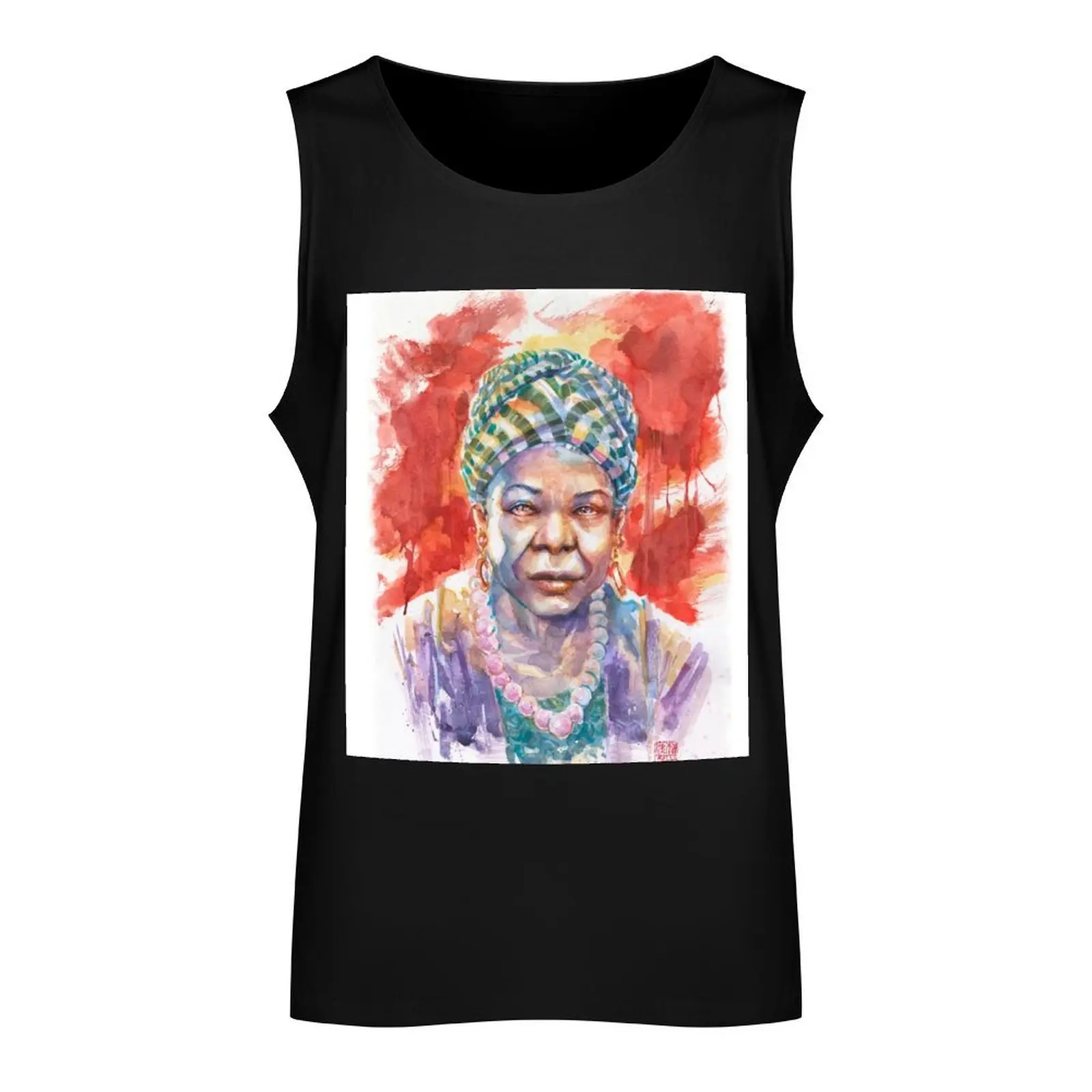 I'll Rise - Maya Angelou Tank Top anime t-shirts men gym gym wear men