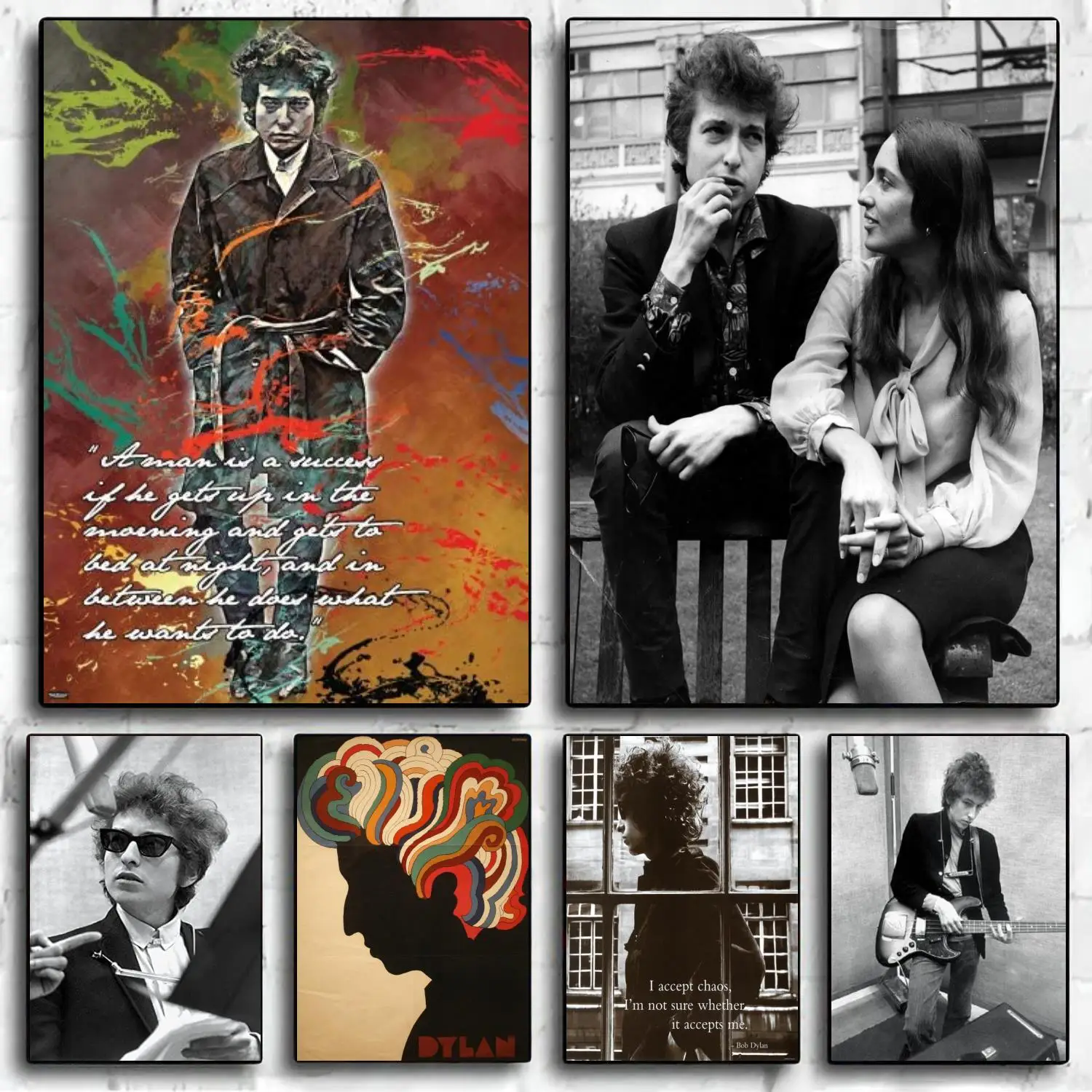 Bob Dylan Band Decoration Art Poster Wall Art Personalized Gift Modern Family bedroom Decor Canvas Posters