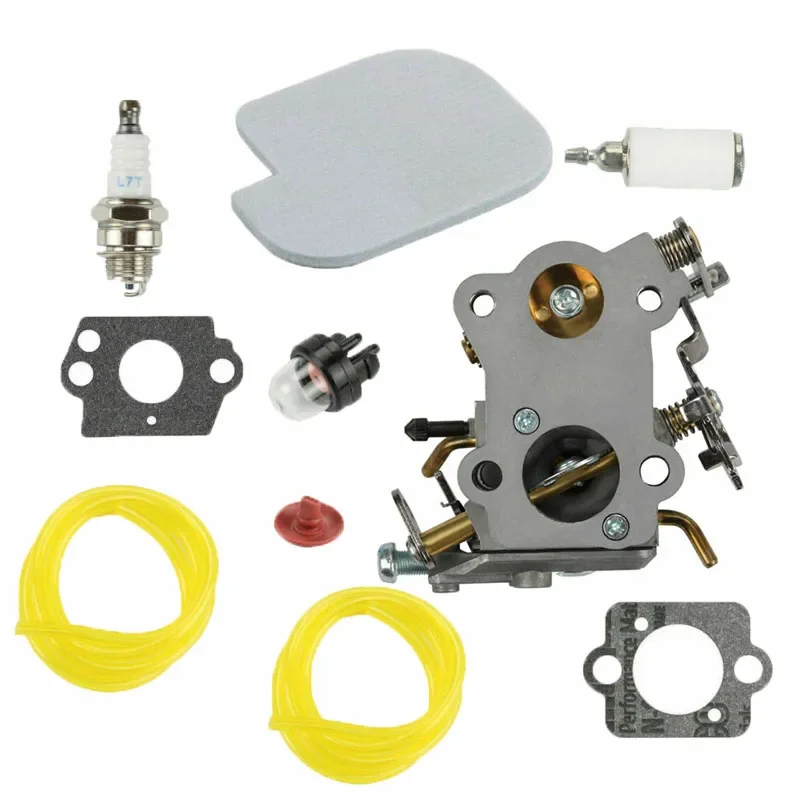 Imagem -02 - Kit de Carburador para Poulan P3314 P3416 P4018 Pp3816 para Zama C1m-w26c Motosserra Junta Primer Lâmpada Mangueira Combustível Kit Carburador