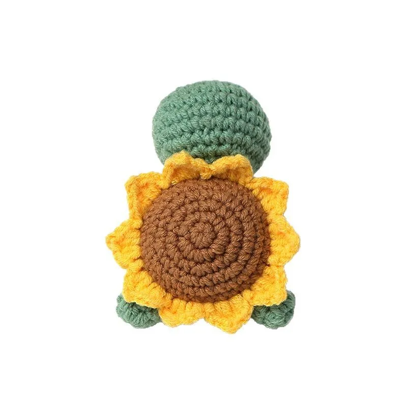 Positive Crochet Hedgehog Doll with Affirmation Card Home Room Decoration Funny Handmade Plush Doll Ornaments Christmas Gifts view 6