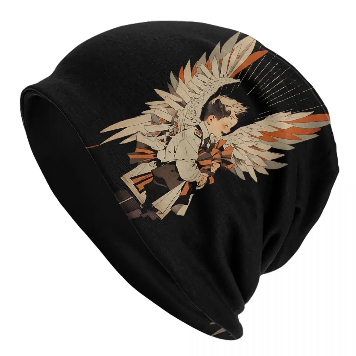 Hat Boy Smiling With Wings Autumn Spring Caps For Men Women  Angel Skullies Beanies Ski Caps Soft Bonnet Hats