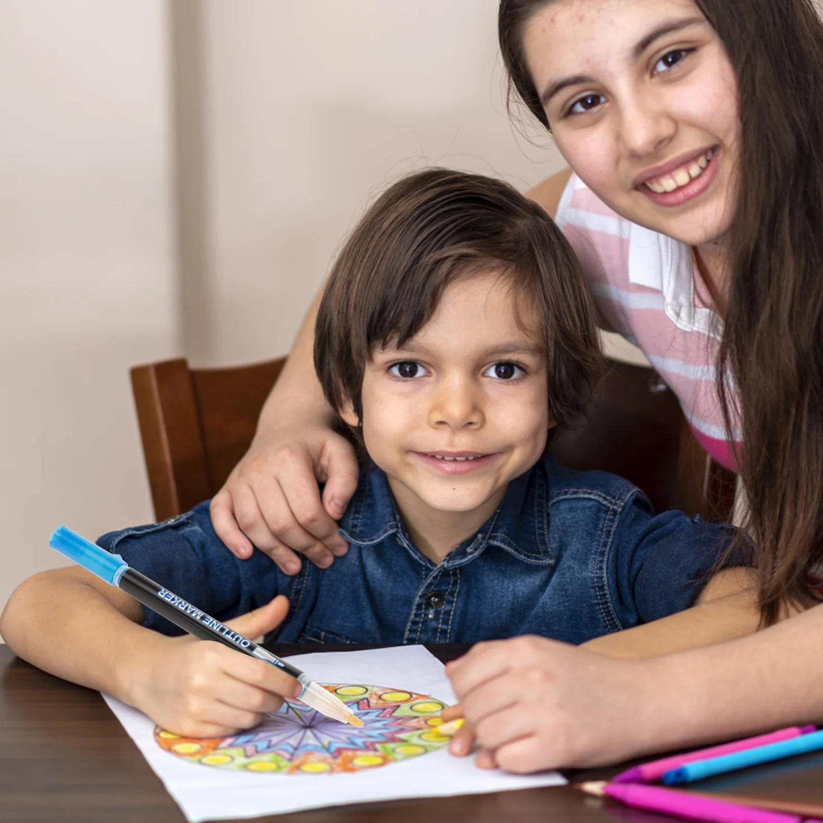 

Набор блестящих маркеров, 24 шт., красочные мерцающие ручки для подростков, дети, мелирование заметок, художественные ремесла, проекты «сделай сам», школьные и офисные принадлежности