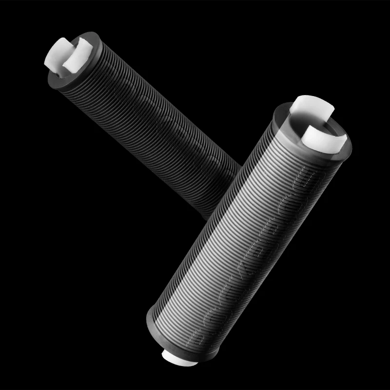 ROCKBROS Bicycle Handlebar Grips Rubber Soft MTB Mountain Bike Grips Dustproof Handlebar Protect Cover Aluminum Alloy Lock Ring