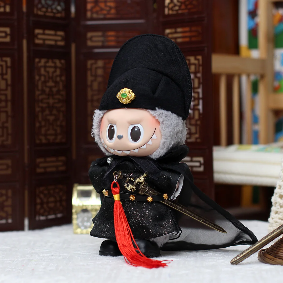 

Защитная одежда в древнем стиле Dynasty, красивый комплект Labubu 3,0, официальная одежда, плюшевая кукла-идол, одежда, роскошные подарки