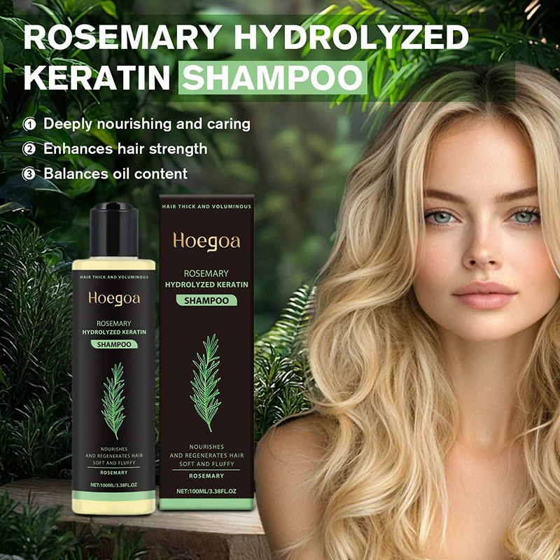

Natural Herbs Essence Volumizing Rosemary Shampoo Soothing Scalp Oil Control Nourishment Strengthening Gentle Shampoo