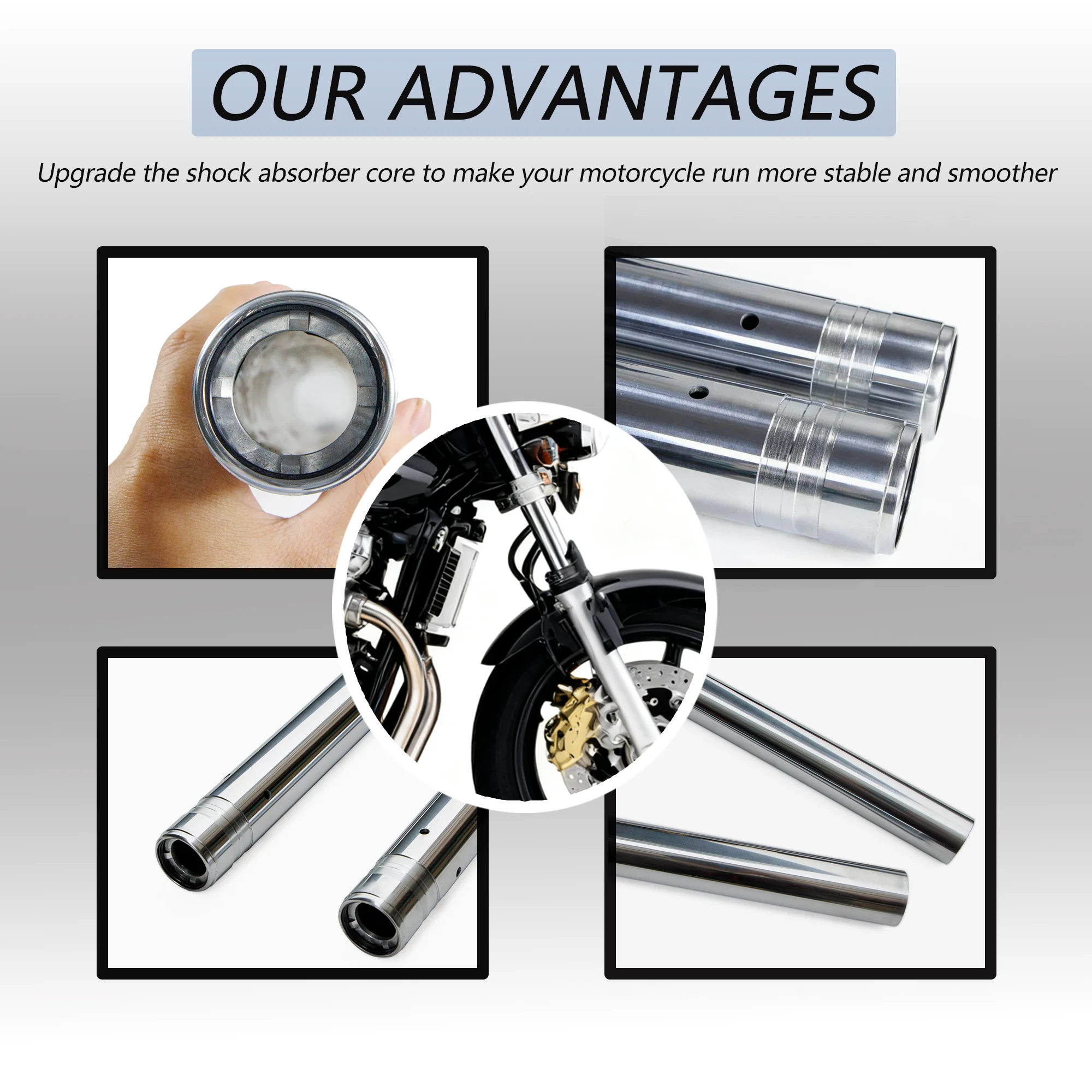 يصلح ل H ​ Onda CB1300 سوبر أربعة الجبهة شوكة تعليق الأنابيب الداخلية مجموعة 2003 - 2008 CB 1300 SF 2004 2005 دراجة نارية الملحقات