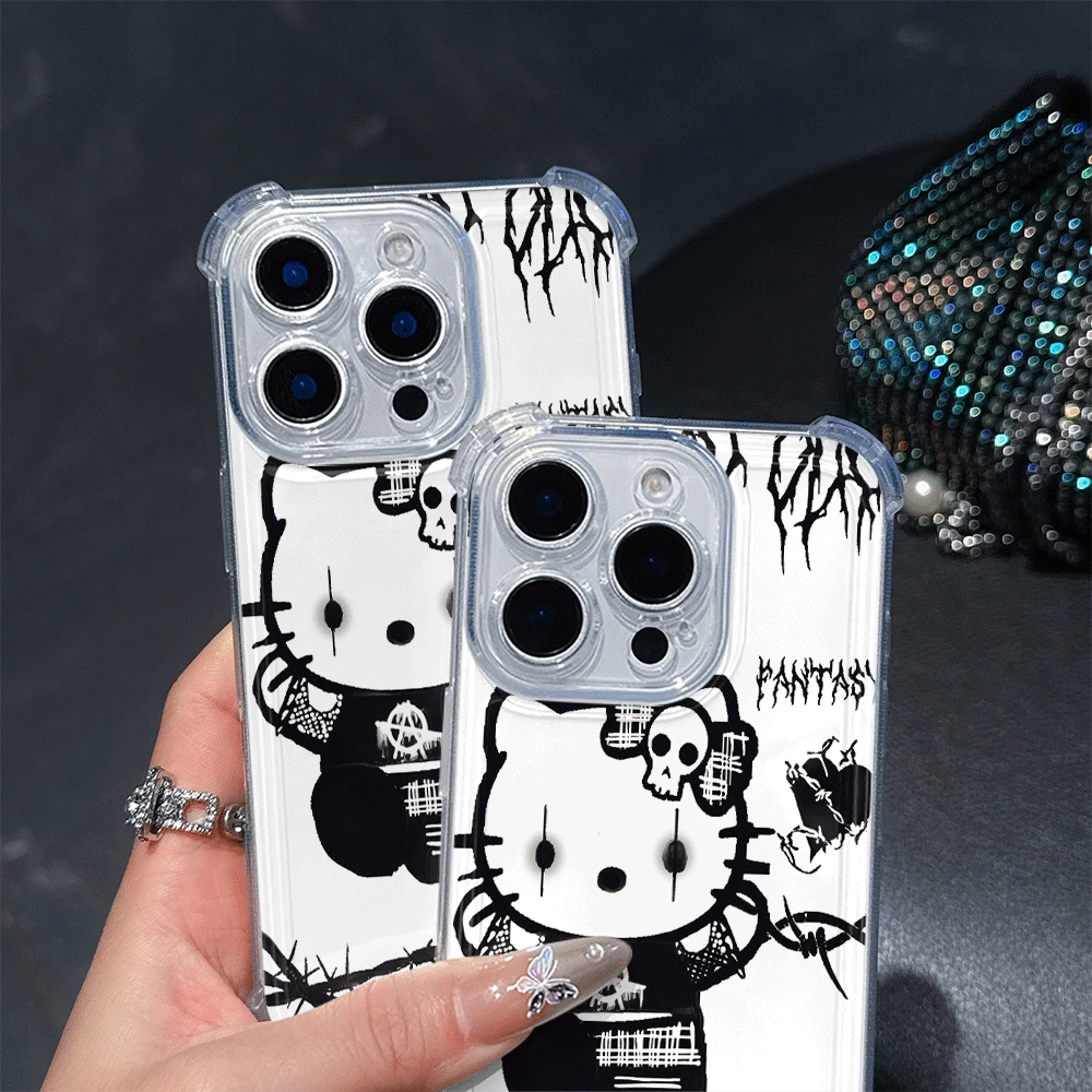 Custodie per cellulari Hello Kitty per IPhone 14 IPhone 16/15/14/13/12/11/x/xs/xs Max Custodia morbida per telefono Sanrio Anime Toys