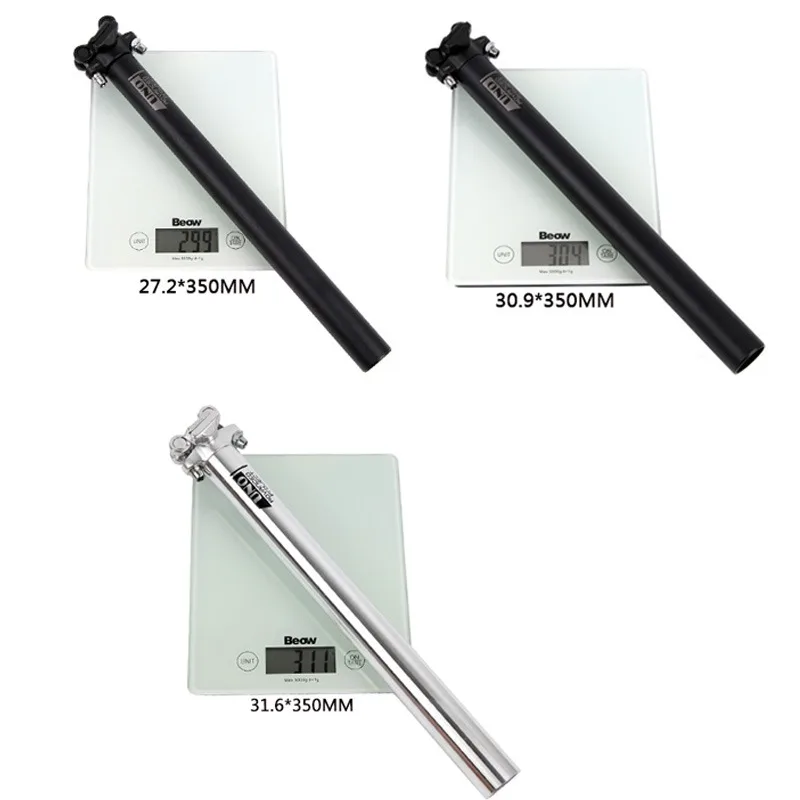 Uno مقعد دراجة آخر 27.2 30.9 31.6 مللي متر الطريق الجبلية دراجة SeatPost 350 مللي متر خفيفة مقعد دراجة جبلية أنبوب 31.6 الألومنيوم مقعد آخر #5