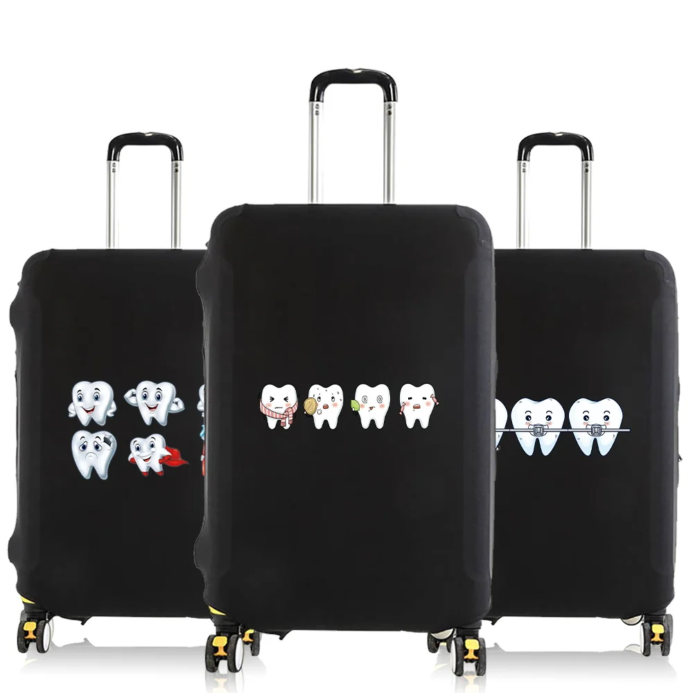 

Luggage Elastic Protective Case Dust Cover Suit for 18-28 Inch Bag Suitcase Trolley Case Covers Travel Accessories Teeth Pattern