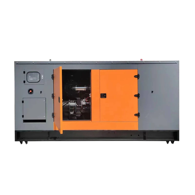 Low Maintenance Mobile 60kW Diesel Generator Set Soundproof Enclosure For Construction Site Use